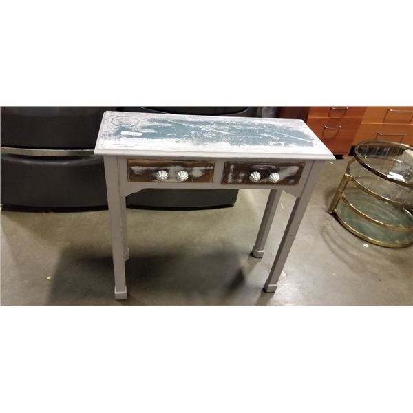 RUSTIC HALLWAY TABLE WITH TWO DRAWERS