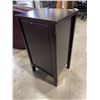 Image 4 : DARK FINISH GLASS DOOR STORAGE CABINET