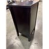 Image 5 : DARK FINISH GLASS DOOR STORAGE CABINET
