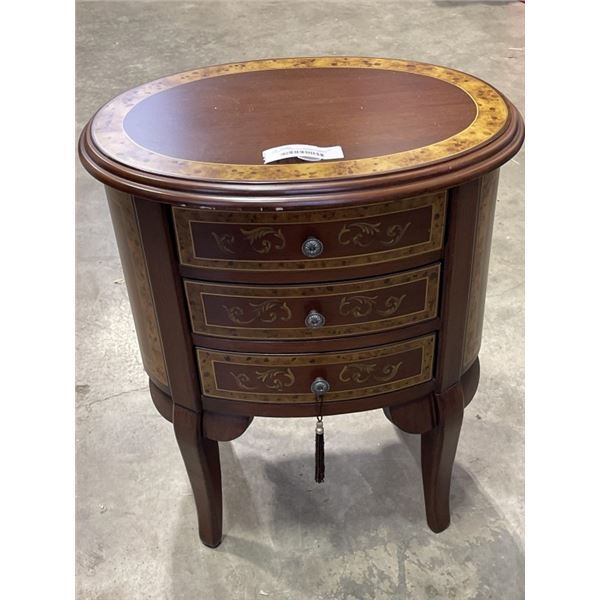 INLAID DECORATIVE 3 DRAWER CABINET