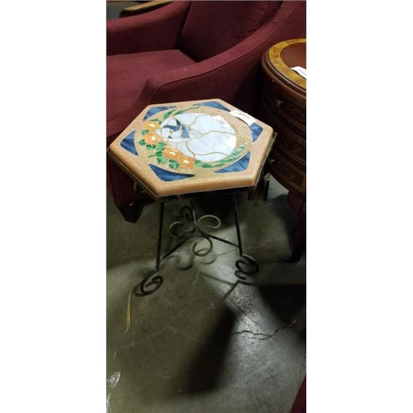 MOSAIC TILE TOP TABLE