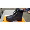 Image 3 : NEW TIMBERLAND STONE STREET 6 INCH LACE WATERPROOF BLACK FULL GRAIN LEATHER BOOTS SIZE WOMENS 7.5