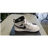 Image 1 : NEW JORDAN 1 MID, WHITE BLACK, SIZE KIDS 12C