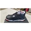 Image 3 : NEW JORDAN 4 RETRO, BLACK / FIRE RED, SIZE KIDS 11C