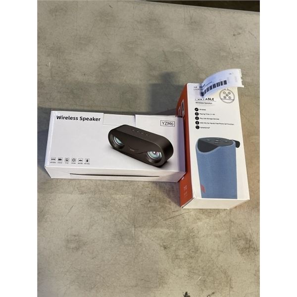 2 PORTABLE SPEAKERS