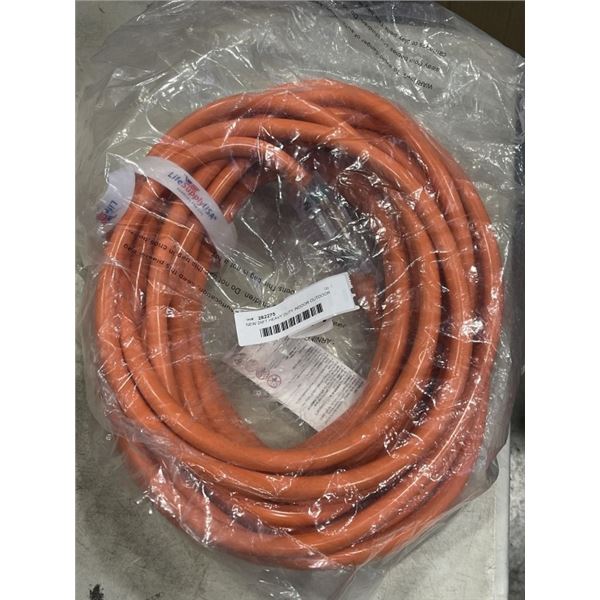 NEW 25FT HEAVY DUTY INDOOR OUTDOOR 3 WIRE EXTENSION CORD, ORANGE 10AWG