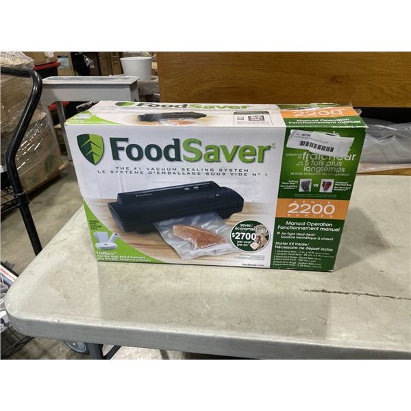 FOOD SAVER VACUUM SEALER