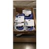 Image 1 : BOX OF CAT6 ETHERNET CABLE VARIOUS LENGTHS