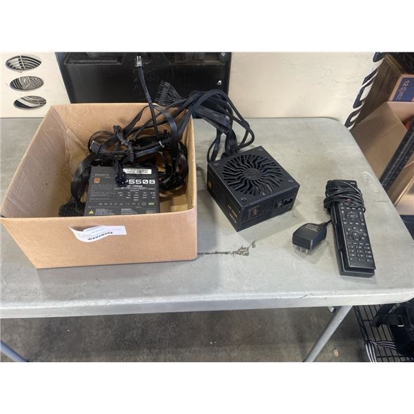 CONTROL 4 REMOTE WITH DOCK, AND 2 COMPUTER POWER SUPPLIES