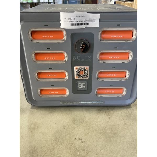 BOLTZ SHARED POWER BANK, NO POWER CORD, UNKNOWN CONDITION