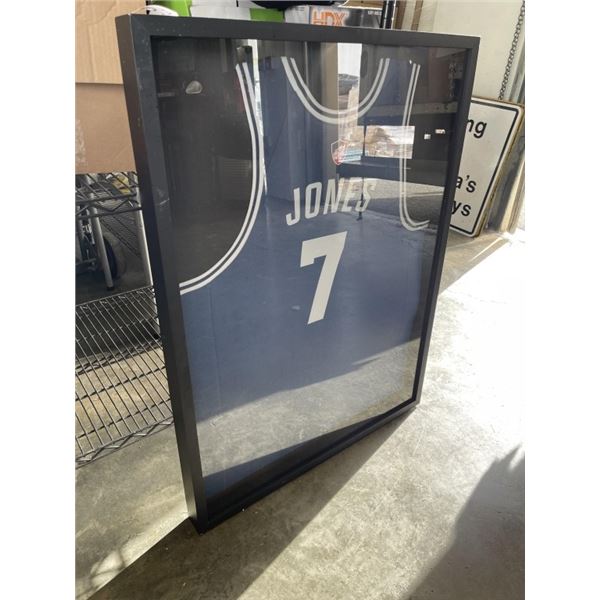 BLACK JERSEY DISPLAY CASE, 32 X 42 INCH