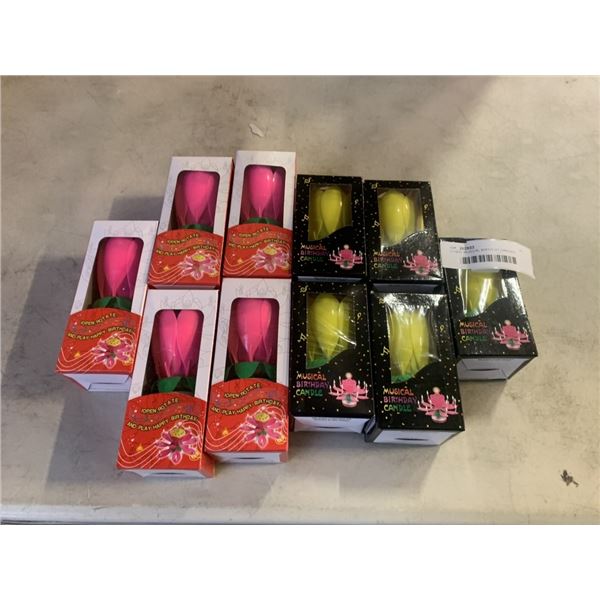 10 NEW MUSICAL BIRTHDAY CANLDES