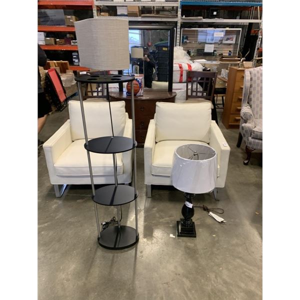 FLOOR LAMP AND TABLE LAMP