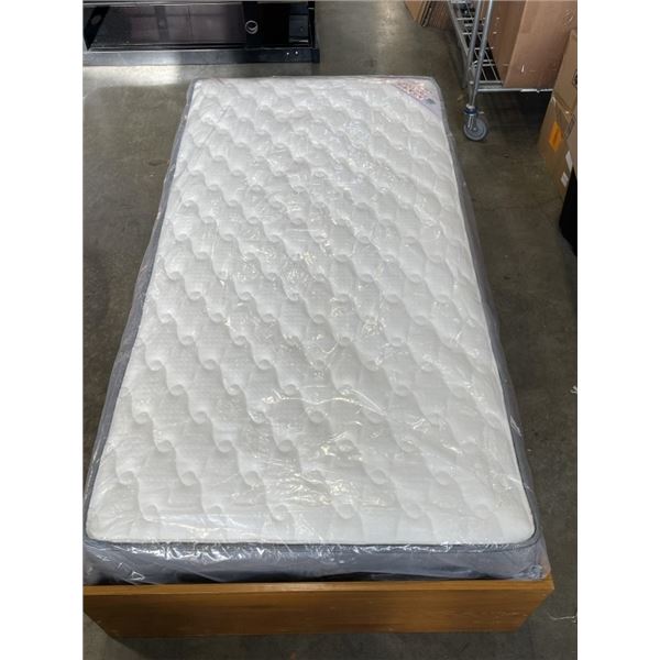 TWIN SIZE HYDRAULIC STORAGE BEDFRAME WITH NEW SINGLE MATTRESS