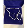Image 2 : 2 NEW PEARL NECKLACE, EARRINGS AND BRACELET SETS