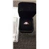 Image 2 : NEW S925 2.0CT PINK MOISSANITE LAB DIAMOND INFINITY RING, SIZE 7 MOUNTED IN 925 STERLING SILVER W/ W