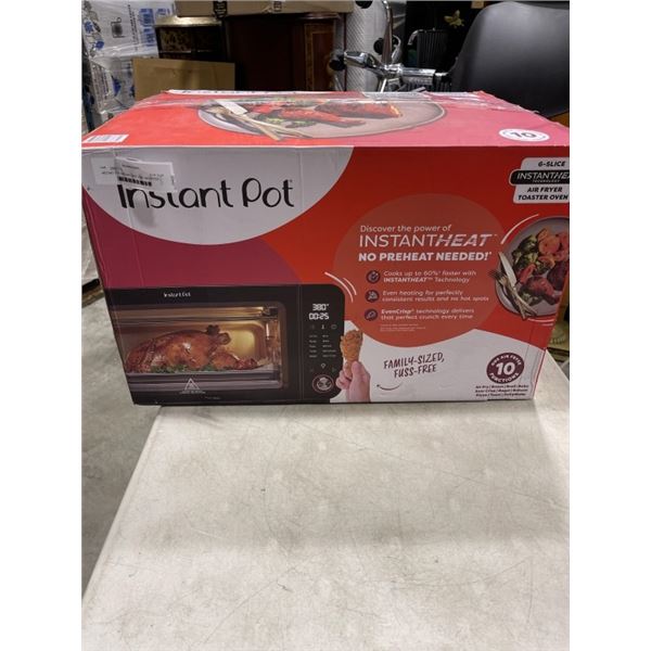 INSTANT POT INSTANT HEAT 10IN1 AIR FRYER TOASTER OVEN - TESTED WORKING, RETAIL $179