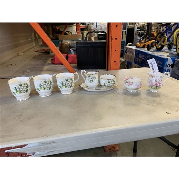 ROYAL ALBERT BLOSSOM TIME CREAM AND SUGAR SET