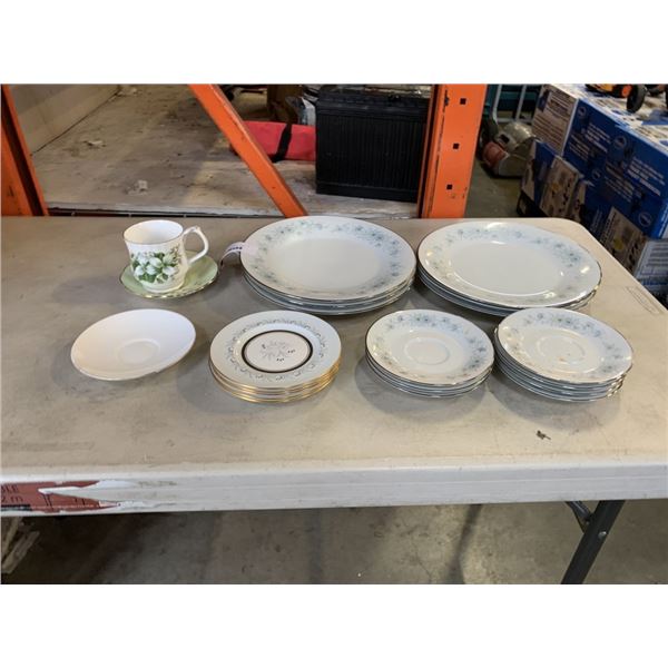 ASSORTED ANTIQUE CHINA INCLUDING NORITAKE AND ROYAL ALBERT