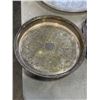 Image 3 : PICQUOT WARE MADE IN ENGLAND TEA POT AND 3 SILVER PLATE TRAYS