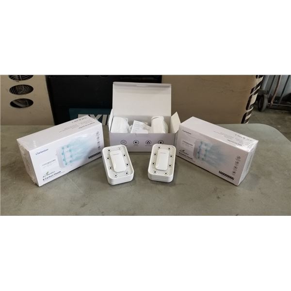 12 NEW PLUG IN AIR PURIFIER IONIZERS, EACH PACK COVERS 450SQFT, WHITE