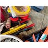 Image 11 : Hitch Bench Vise, Tie Down Chains in Buckets, Extension Cords & Misc Hand Tools