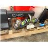 Image 4 : Hitch Bench Vise, Tie Down Chains in Buckets, Extension Cords & Misc Hand Tools