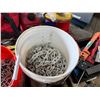 Image 5 : Hitch Bench Vise, Tie Down Chains in Buckets, Extension Cords & Misc Hand Tools
