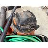 Image 3 : Qty 2 Rigid Shop Vacs w/ Vacuum Head Attachments & Garden Hose