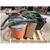 Image 4 : Qty 2 Rigid Shop Vacs w/ Vacuum Head Attachments & Garden Hose
