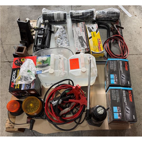 Multiple Drip Pans, Bottle Jack, Plug-In Vehicle Lights, Jumper Cables , Misc Fleet Consumables, etc
