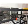 Image 2 : Qty 2 Black Metal Shelving Units 151" L x 74"H (contents not included)
