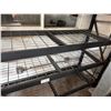 Image 3 : Qty 2 Black Metal Shelving Units 151" L x 74"H (contents not included)