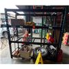 Image 1 : Black Metal Adjustable Shelving Unit 72" x 23" x 77"H (contents not included)