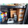 Image 12 : Uline Rolling Black 2-Door Cabinet 35" x 18" x 77"H & Contents:  Terminal Blocks, Splice Kits, Conta