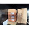 Image 4 : Uline Rolling Black 2-Door Cabinet 35" x 18" x 77"H & Contents:  Terminal Blocks, Splice Kits, Conta