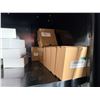 Image 5 : Uline Rolling Black 2-Door Cabinet 35" x 18" x 77"H & Contents:  Terminal Blocks, Splice Kits, Conta