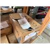 Image 21 : Wooden Table w/ Undershelf 97" x 24" x 40"H & Contents: Graybar Copper Braid, Connectors, HVU2 Ancho
