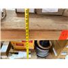 Image 25 : Wooden Table w/ Undershelf 97" x 24" x 40"H & Contents: Graybar Copper Braid, Connectors, HVU2 Ancho