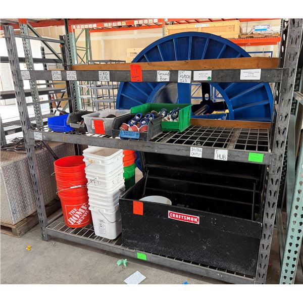 Metal Adjustable Shelving Unit 74" x 24" x 74"H (contents not included)