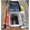 Image 1 : Multiple Metalux Strip Lights, Hooks, Brackets, etc