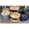 Image 1 : Qty 4 Spools  & 1 Bin Wire, Misc Sizes