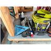Image 9 : Wooden Workbench w/ Vevor Machinery Movers, Misc Tools & Shop Equipment, etc