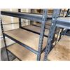 Image 3 : Qty 4 Light Duty Metal Shelving Units & 2 Light Duty Resin Shelving Units, Misc Sizes