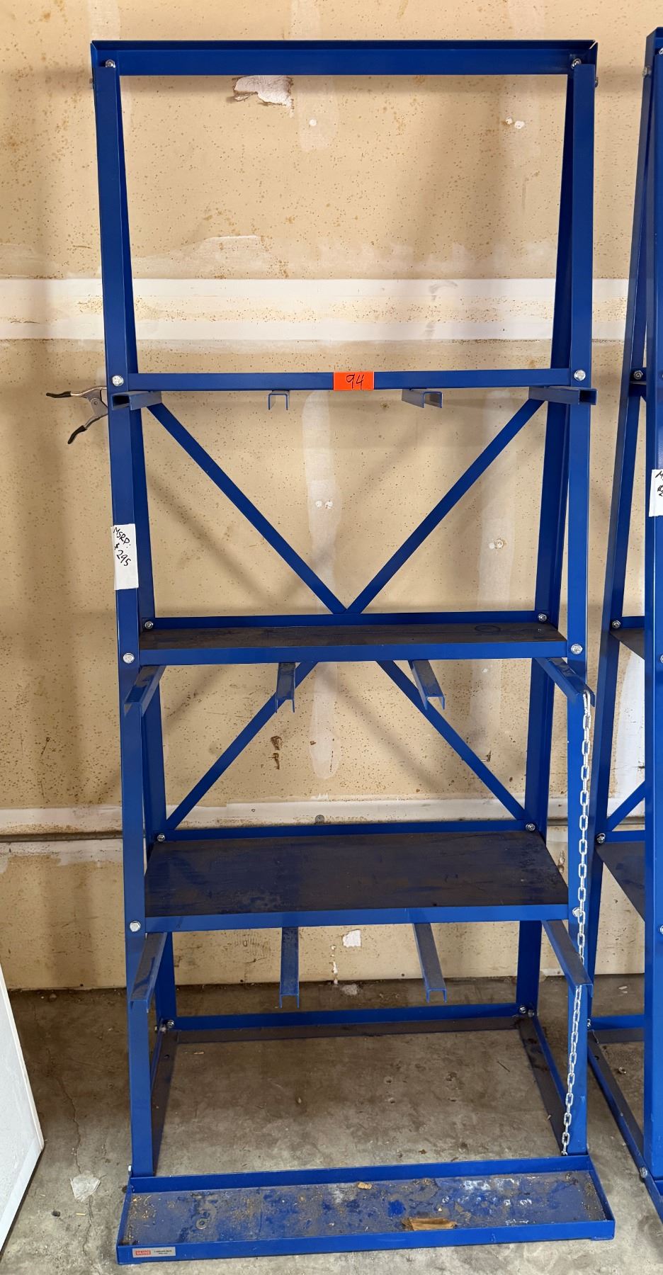Ladder Rack Vertical Blue Blue Vertical Bar Storage Rack 33