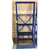 Image 1 : Blue Vertical Bar Storage Rack 33" x 10" x 82"H