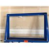 Image 2 : Blue Vertical Bar Storage Rack 33" x 10" x 82"H