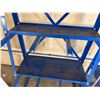 Image 4 : Blue Vertical Bar Storage Rack 33" x 10" x 82"H