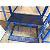 Image 5 : Blue Vertical Bar Storage Rack 33" x 10" x 82"H