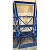 Image 1 : Blue Vertical Bar Storage Rack 33" x 10" x 82"H